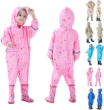 Kids Puddle Suit All In One Waterproof Rain Suit Reflective Boy Storage Bag
