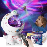 Kids Sensory Lights for Autism, Astronaut Galaxy Night Light Projector Bedroom Adjustable Brightness&Timable, Adhd Sleep Aid,Birthday Gift
