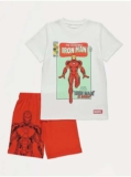 Kids Short Pyjamas Sets Marvel (Iron Man / The Incredible Hulk / Spider-Man Comic / Captain America / Thor) Sizes 2-6Y / 6-11Y £6 Free C&C
