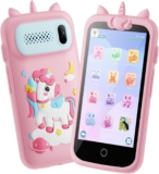 Kids Smart Phone for Girls Toys, 3.97 Kids Cell Phone, Age 3-12 Christmas Birthday Gifts for Girls, 3 4 5 6 7 8 Year Old Toddler Learning Play Toy Phone w/ parental control