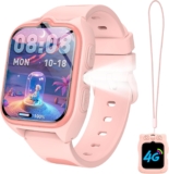 Kids Smart Watch4G Smartwatch for Boys and Girls,GPS,Voice ChatVideo Calls, 800mAh Battery,SOSLED FlashlightClassroom Mode,Games,Camera, IP68 WaterproofChildrens Day gift for 4-15 Years Old