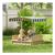 Kids Square Wooden Sandpit Children Cabana Sandbox Outdoor Playset