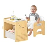 Kids Table and Chair Set, Bamboo