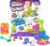 Kinetic Sand, Squish N Create with 382g of Blue, Yellow and Pink Play Sand, 5 Tools, Sensory Toys for Kids Aged 3 and Up