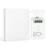 Kinetic Wireless Switch and Receiver No Wiring or Batteries Needed Eco-Friendly Energy IP65 Waterproof Remote Light Switch