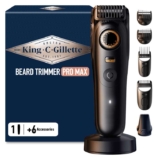 King C Gillette Cordless Beard Trimmer PRO MAX for Men with 40 Length Settings and Style Lock. 1 Trimmer