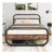 King Size Bed Frame with Headboard, Oval Platform, Under-Bed Storage