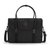 Kipling Superworker Messenger Bag with Signature Embroidery, Black