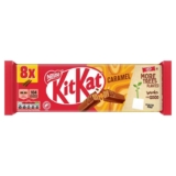 KitKat 2 Finger Caramel Chocolate Biscuit Bar Multipack, 8 x 20.7g Pack of 1 £1.42 s&s