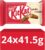 KitKat 4-Finger Milk Chocolate Biscuit Bar 24x 41.5g Bars Chocolate Multipack