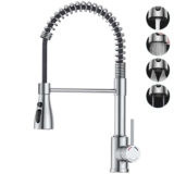 Kitchen Tap,Kitchen Sink Mixer Taps with Pull Down Spray Head, 360