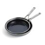 KitchenAid Stainless Steel Ceramic Non-Stick 24cm & 28cm Frying Pan Set