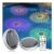 Kitloo Solar Floating Pool Lights, 2 Pack, Remote, IP67 Waterproof