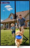 Kitsure Magnetic Fly Screen Door 90x210cm, Heavy Duty Mesh Insect Screen