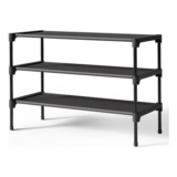 Kitsure Premium Non-Woven Shoe Rack Shelf, 63 X 30 X 39 Cm, Black
