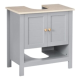 Kleankin Under-Sink Cabinet Vanity Grey