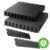 Klikflor RX500 7mm Recycled Garage Floor Bundle (495 x 495 x 7mm) – 52 Tiles & 5 Ramps in Black & Graphite 13m² – Sample Swatch Available