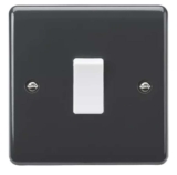 Knightsbridge Part M 10AX 1-Gang 2-Way Light Switch Anthracite (Free C&C)