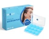 Knoxzy Silicone Ear Plugs for Sleeping Re-Usable Waterproof Noise Cancelling Premium Moldable Ear Plugs for Sleeping, Travelling