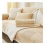 Kogxscej Soft Milk Velvet Sofa Cover L-Shaped 1-4 Seater