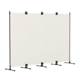 Kokorona 4-Panel Folding Room Divider, Beige, Easy Install