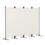 Kokorona 4-Panel Folding Room Divider, Beige, Easy Install