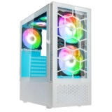 Kolink Observatory MX Glass ARGB Midi Tower Case – White – Includes 5 ARGB Fans with code