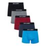 Koman (5 Pack) Cotton Sports Boxer Shorts Set in Multi-Colour