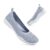Konhill Womens Lightweight Mesh Slip-on Shoes, Light Grey UK 3
