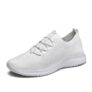 Konhill Womens Slip-on Trainers, Breathable Lightweight White Shoes