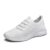 Konhill Womens Slip-on Trainers, Lightweight All-White