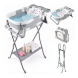 Kynorva Foldable Baby Bath Tub with Stand, 3-in-1