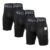 LANBAOSI 1-3 Pack Mens Compression Shorts with Phone Pocket – XL