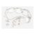 LAUREN RALPH LAUREN Silver Tone Statement Chain Buckle Bracelet