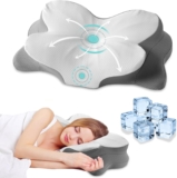 LAVANCE Cooling Butterfly Memory Foam Cervical Pillow Memory foam cervical pillow in butterfly shape, relieves neck pain and works perfectly for both side and back sleepers