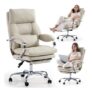 LEAGOO Office Chair with Footrest Reclining Desk Chair
