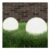LED Bowl Lamps 2 Pcs Spherical 20 Cm PMMA