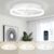 LED Ceiling Fan Light Noiseless, Dual-Mode, Infinitely Adjustable, 4320 Lumens – Black/White IRALAN Official Store