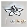LED Dimmable Black Ceiling Light with Remote 40W 4700LM 3000-6500K