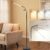 LED Floor Lamp Touch Control Dimmable Standing Lamp with 3 Color Modes, 10 Brightness Levels, Flexible Gooseneck Reading Light, Adjustable Height, Indoor Lighting for Living Room