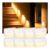 LED Motion-Sensor Stair Lights, 8-Pack, Battery-Powered, Stick-On, Warm White