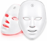 LED Red Light Therapy Face Mask Advanced, 7 Colour Treatment, Anti-Aging Skin Health Care Product Treatment, USB Rechargeable, Professional Facial Beauty Skincare Device Adjustable