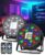 LED Stage Light, RGB LED Strobe Lights Sound Activated DMX Control, 7 Modes Uplighting Lights with Remote Control Stage Lighting, Disco Party Lights for Club,Christmas Party (2PCS)