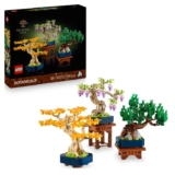 LEGO Botanicals Mini Bonsai Trees – Gingko, Black Pine & Wisteria – 10373