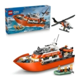 LEGO City Coast Guard Rescue Boat & Helicopter Playset 60504