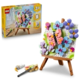 LEGO Creator 3 in 1 Floral Art Decor Painting Toy – 3D Model kit Transforms into a Picture Frame or Flamingo Sketch