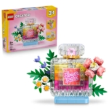 LEGO Creator 3 in 1 Floral Decor Perfume Bottle Toy – Model Kit Transforms into a Flower Vase or Smoothie – DIY Kids Room Decoration 31383