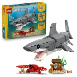 LEGO Creator 3in1 Fierce Shark with a Treasure Chest, Transforms into an Anglerfish or Manta Ray 31381