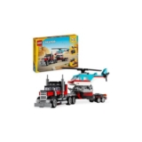 LEGO Creator 3in1 Flatbed Truck with Helicopter Toy 31146
