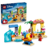 LEGO Disney Beach Fun with Lilo & Stitch – Educational Toy w/ 2 Shops, Spaceship Ride & 2 Minifigures – Montessori Set – 43280